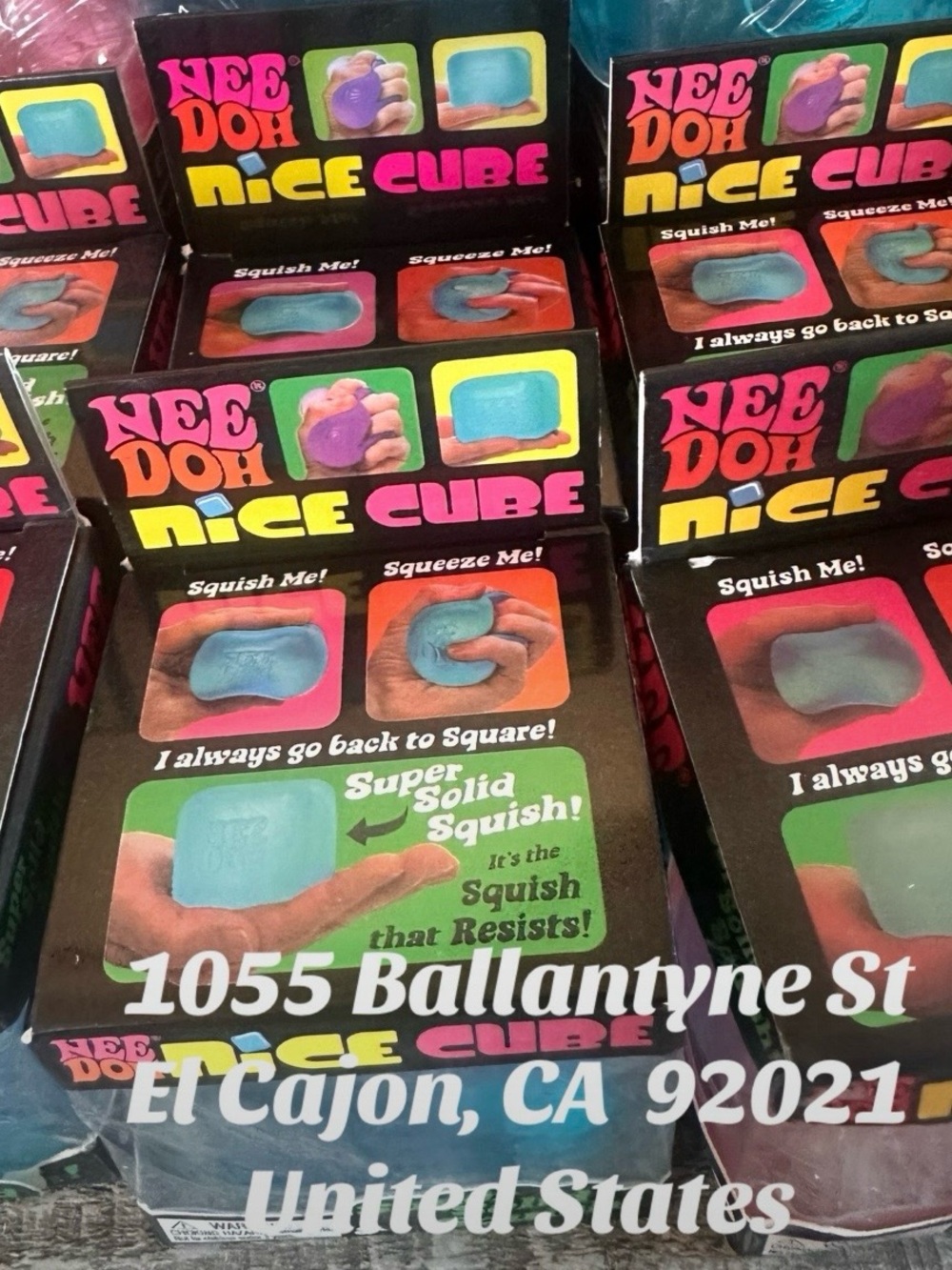 Nice Cube Stress Toy - Blue